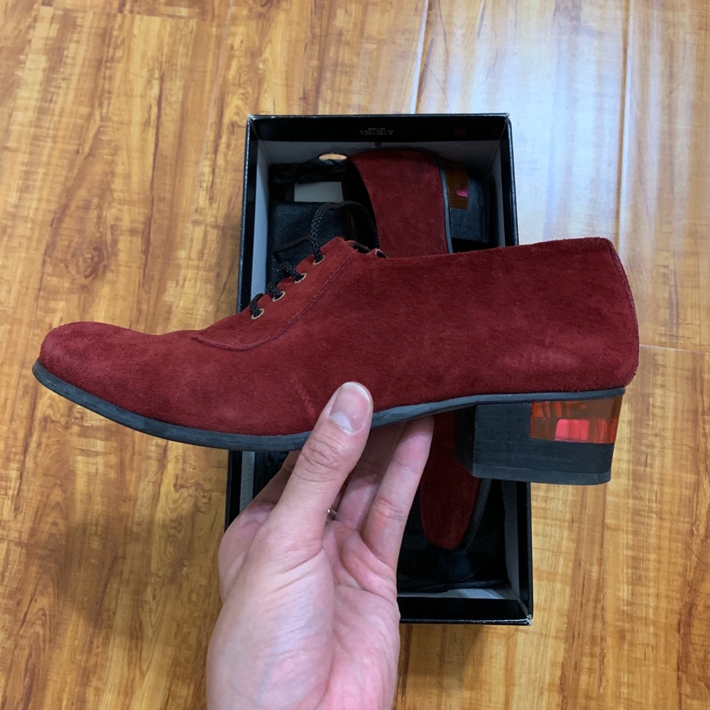 Maroon Suede Shoes